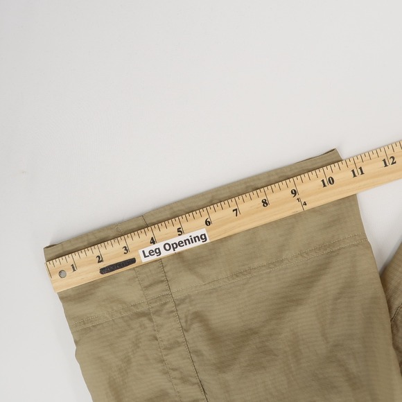 Lululemon Wide Snap Leg Pants Womens Small Beige Recycled Nylon Athleisure - Picture 8 of 12